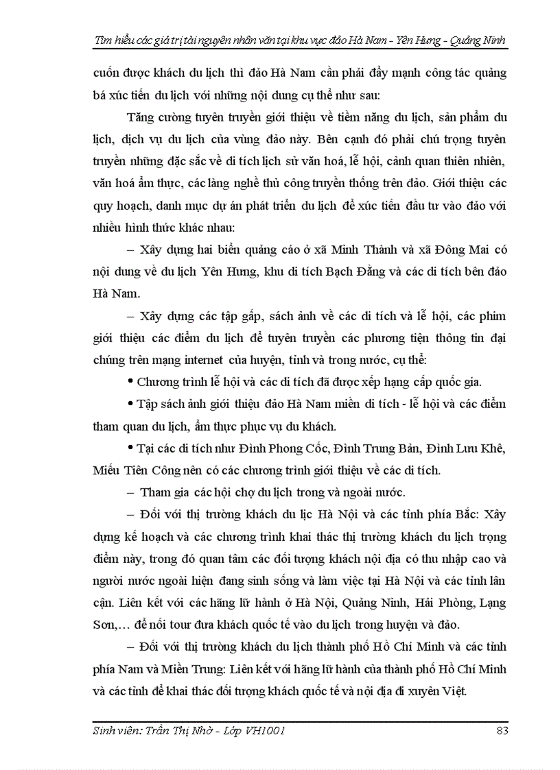 image for page Tìm hiểu các giá trị tài nguyên nhân văn tại khu vực đảo Hà Nam huyện Yên Hưng Quảng Ninh phục vụ phát triển du lịch