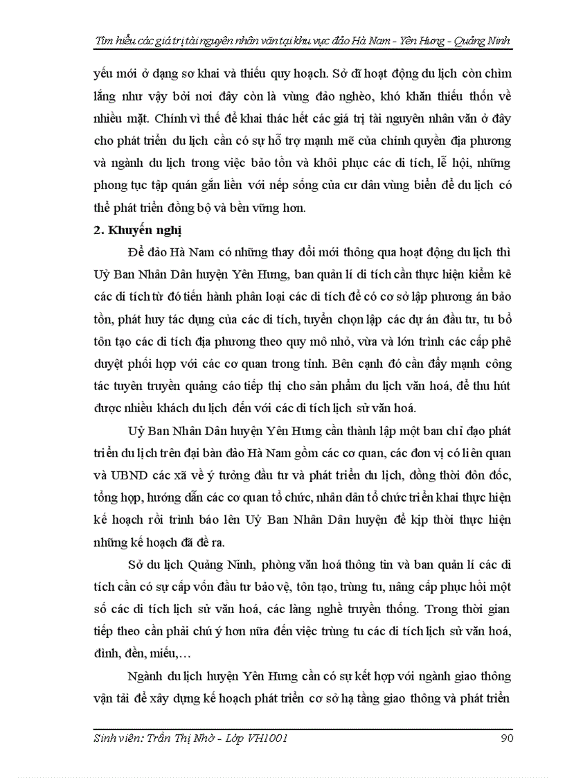 image for page Tìm hiểu các giá trị tài nguyên nhân văn tại khu vực đảo Hà Nam huyện Yên Hưng Quảng Ninh phục vụ phát triển du lịch