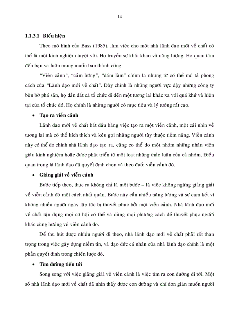 image for page Ảnh hưởng của phong cách lãnh đạo mới về chất đến sự thỏa mãn và lòng trung thành của nhân viên đối với tổ chức