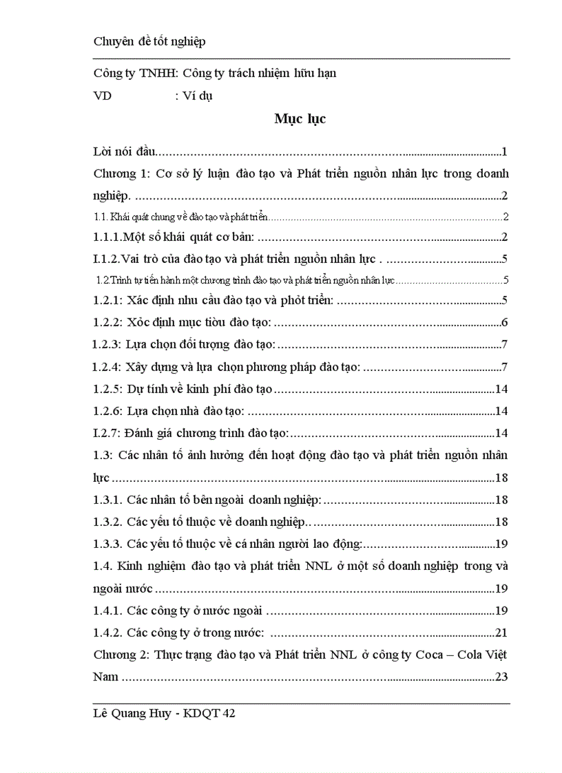 image for page Một số giải pháp hoàn thiện hoạt động đào tạo và phát triển nguồn nhân lực ở công ty Coca Cola Việt nam