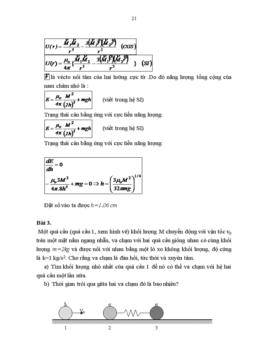 image for page Áp dụng định luật bảo toàn năng lượng trong một số bài tập Vật lý