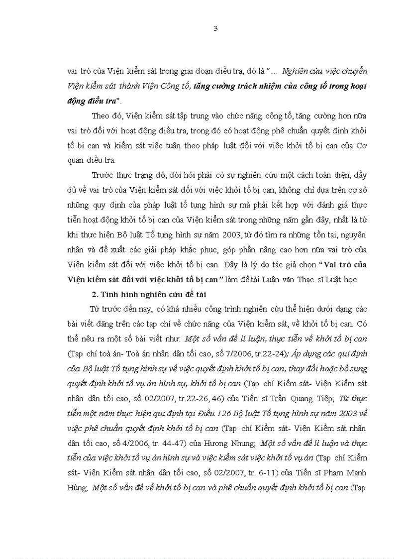 image for page Vai trò của Viện kiểm sát đối với việc khởi tố bị can