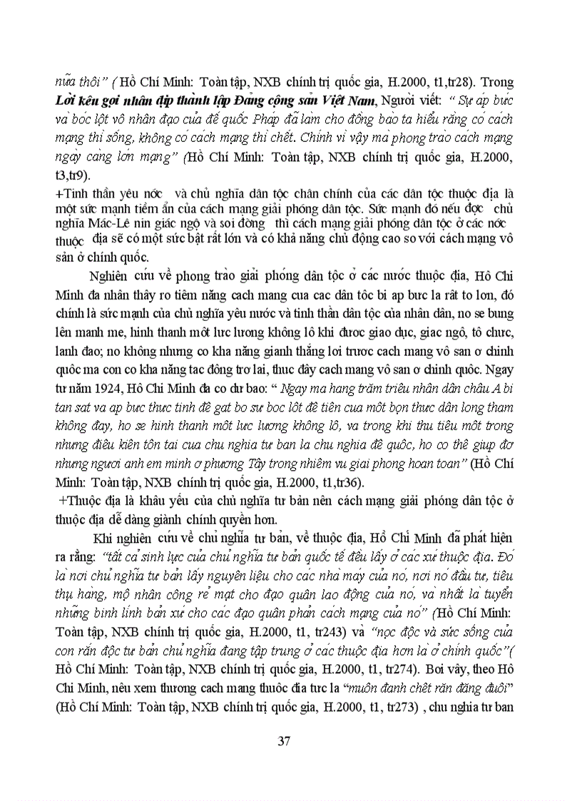 image for page Thảo luận tư tưởng hồ chí minh về 3 đề tài sau