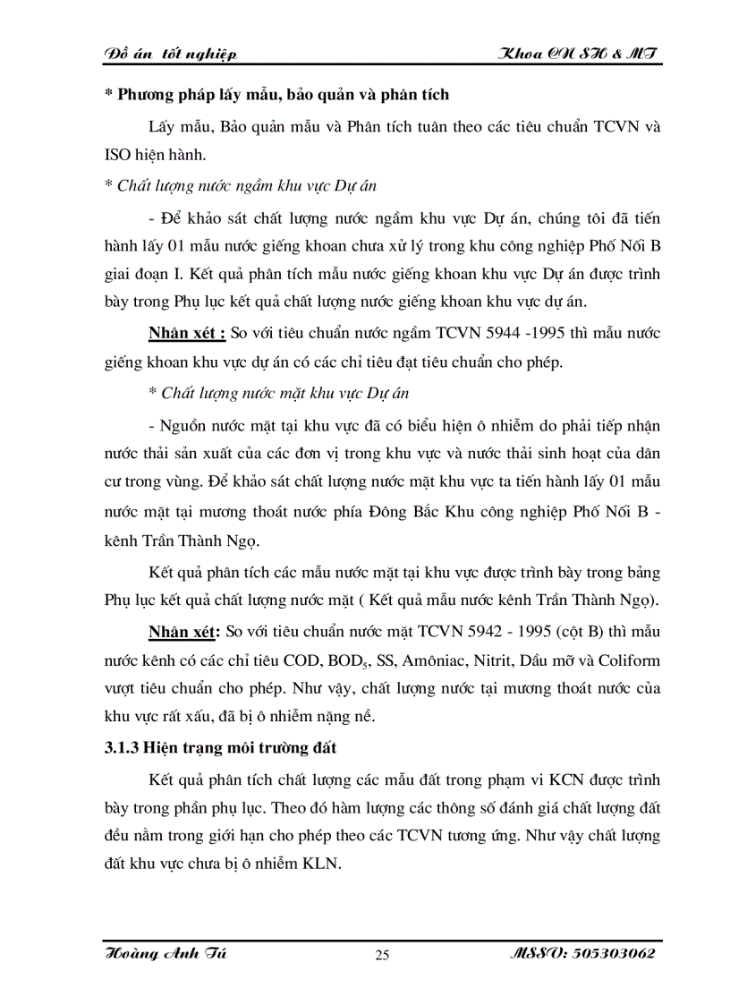 image for page Đánh giá tác động môi trường dự án xây dựng Khu công nghiệp Phố Nối B giai đoạn II