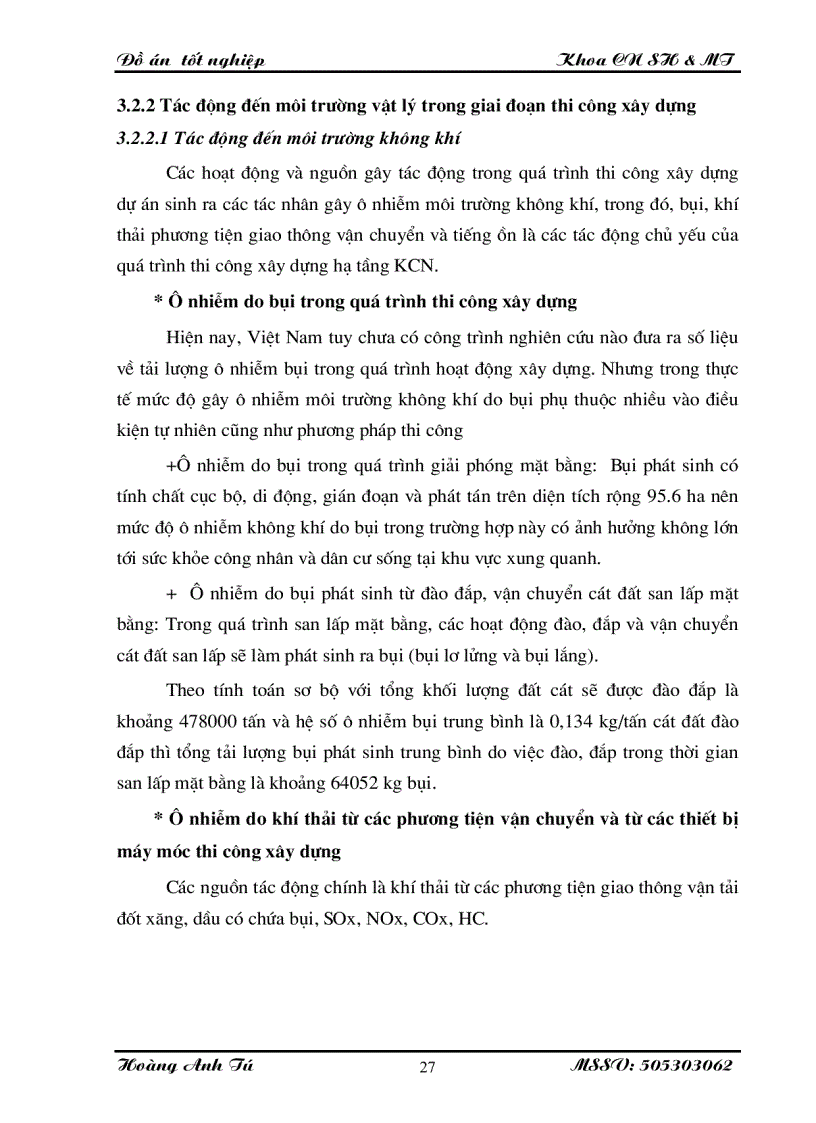 image for page Đánh giá tác động môi trường dự án xây dựng Khu công nghiệp Phố Nối B giai đoạn II