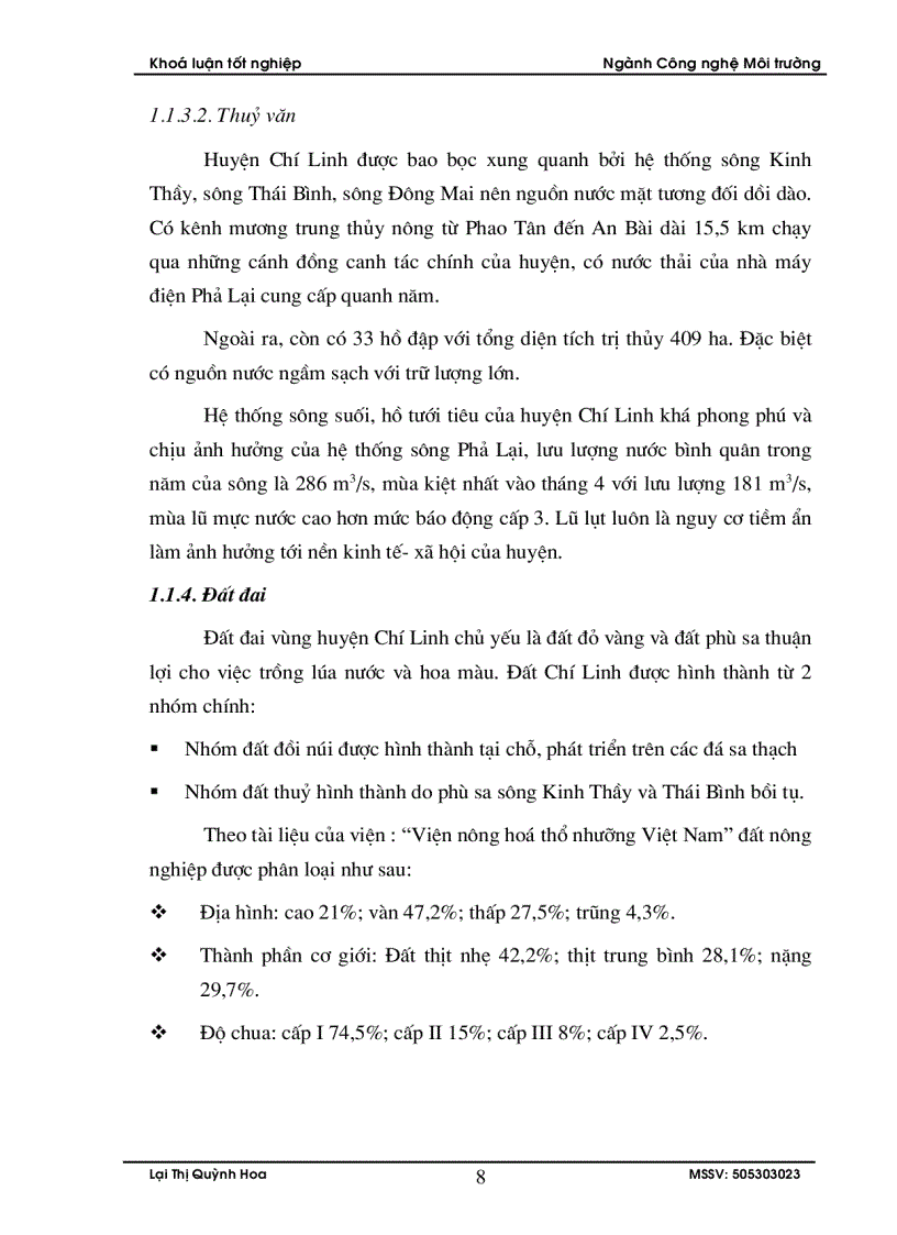 image for page Đánh giá hiện trạng chất lượng môi trường không khí phục vụ công tác quy hoạch môi trường huyện Chí Linh Hải Dương