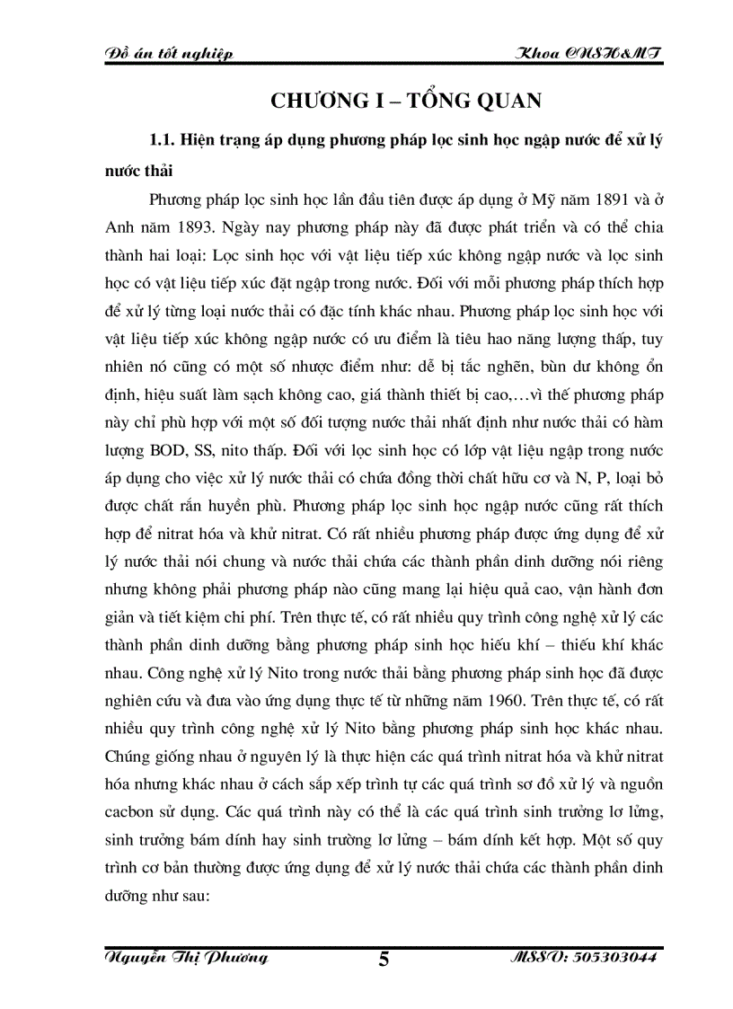 image for page Nghiên cứu cải tiến nâng cao hiệu quả xử lý của thiết bị lọc sinh học ngập nước ứng dụng trong xử lý nước thải