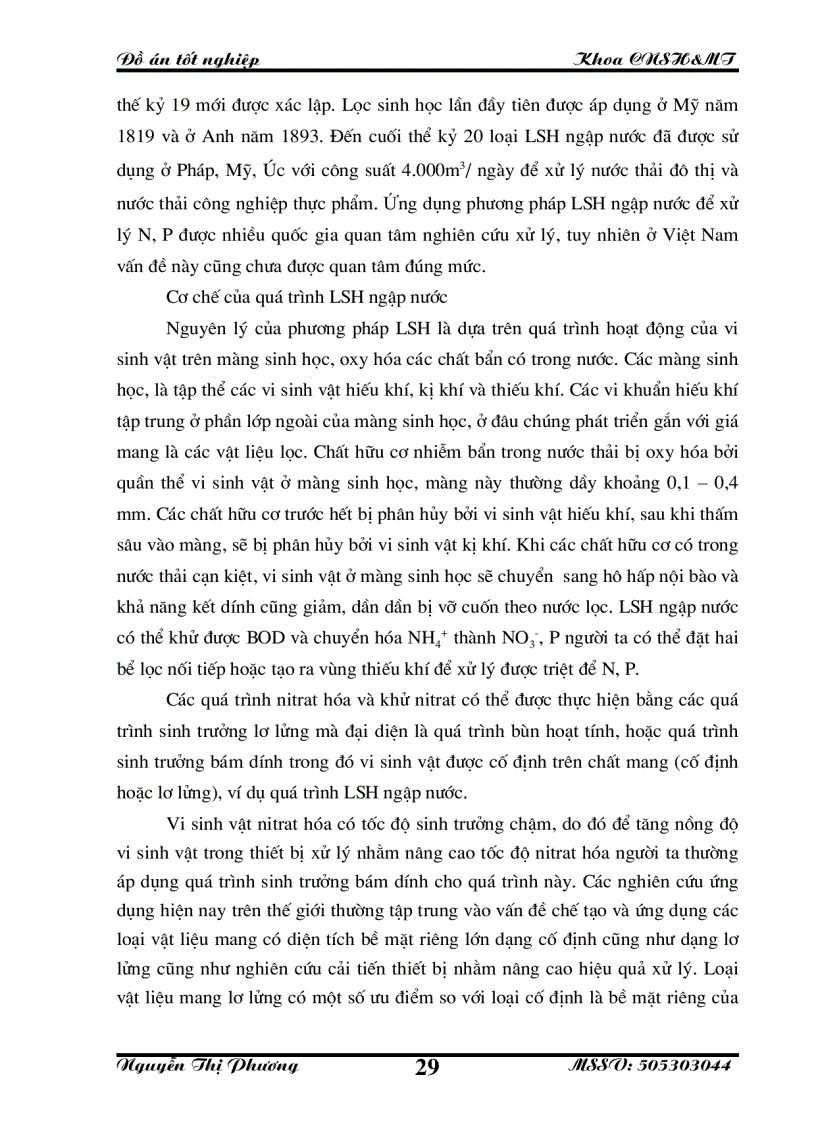 image for page Nghiên cứu cải tiến nâng cao hiệu quả xử lý của thiết bị lọc sinh học ngập nước ứng dụng trong xử lý nước thải