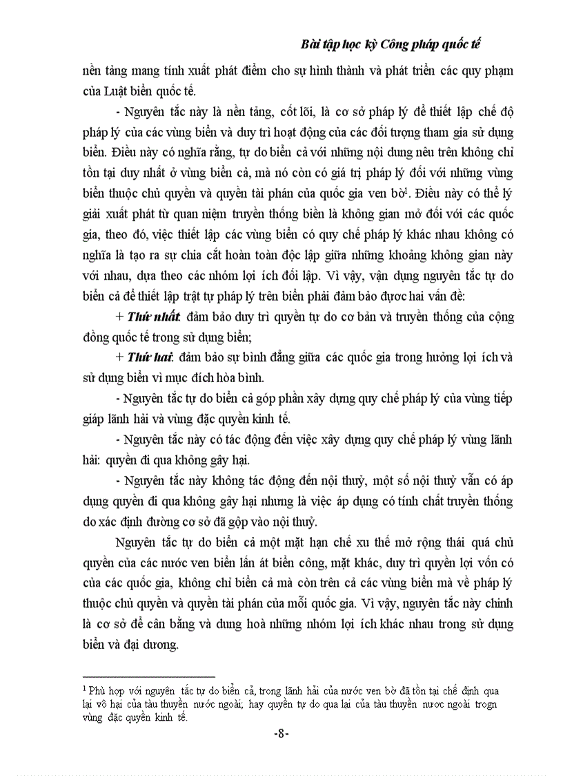 image for page Tác động của nguyên tắc tự do biển cả đối với việc xây dựng quy chế pháp lý các vùng biển thuộc chủ quyền và quyền chủ quyền của quốc gia theo quy định của công ước luật biển 1982