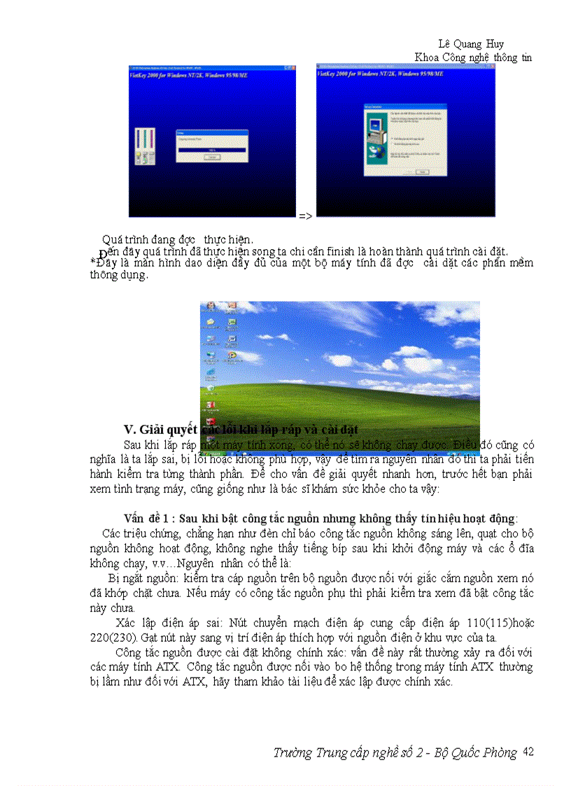 image for page Báo cáo thực tập Lắp ráp cài đặt và sửa chữa máy vi tính