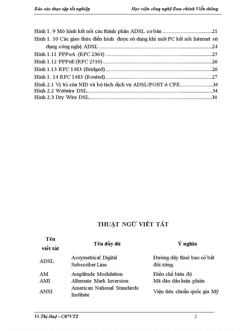 image for page Tổng quan về dịch vụ ADSL và quy trình khai thác lắp đặt thuê bao ADSL tại Trung Tâm Viễn thông Thanh Oai Công ty Điện thoại 3 Hà Nộ
