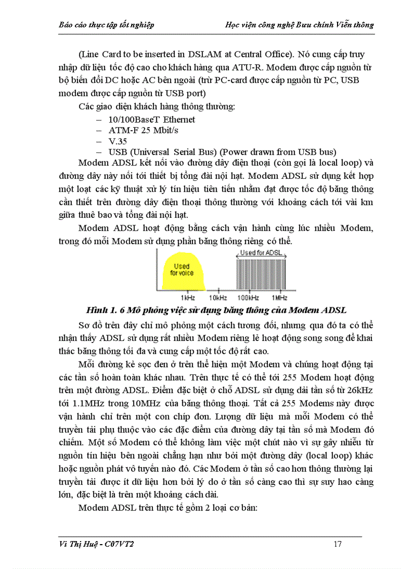 image for page Tổng quan về dịch vụ ADSL và quy trình khai thác lắp đặt thuê bao ADSL tại Trung Tâm Viễn thông Thanh Oai Công ty Điện thoại 3 Hà Nộ