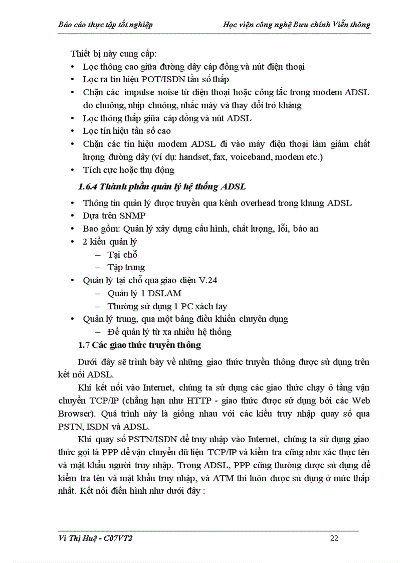 image for page Tổng quan về dịch vụ ADSL và quy trình khai thác lắp đặt thuê bao ADSL tại Trung Tâm Viễn thông Thanh Oai Công ty Điện thoại 3 Hà Nộ
