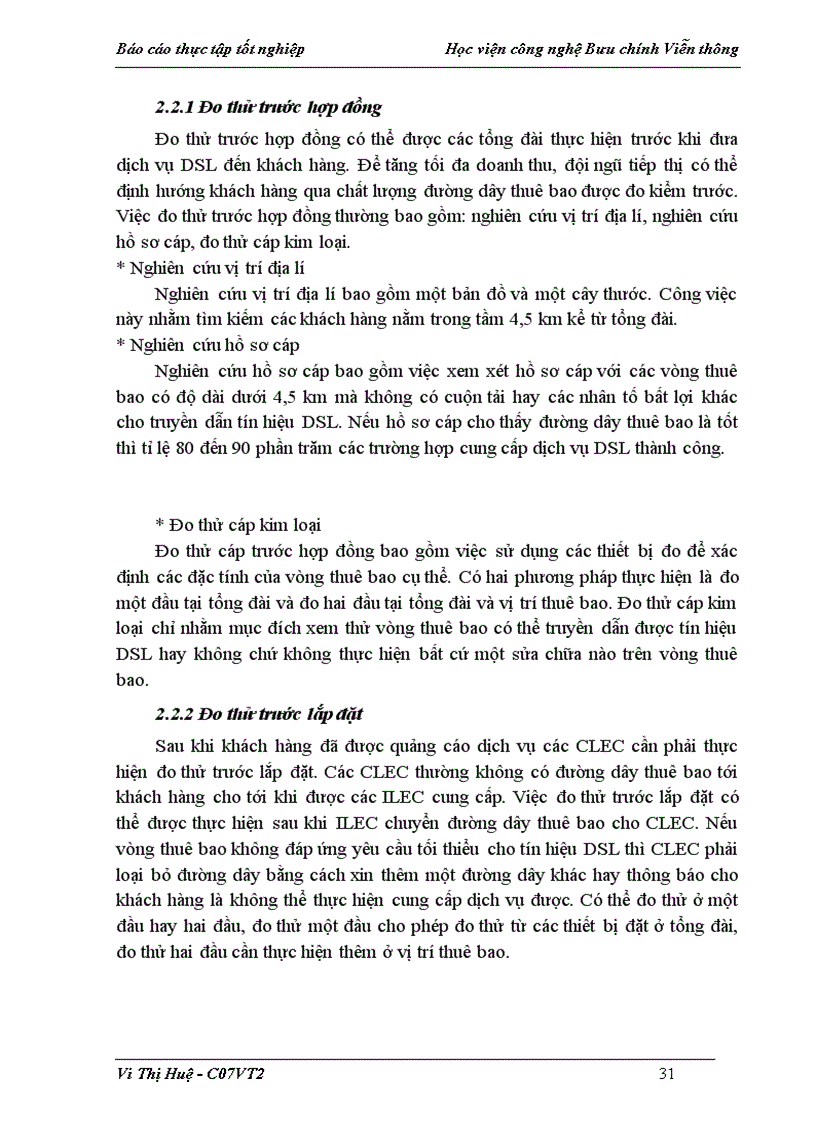 image for page Tổng quan về dịch vụ ADSL và quy trình khai thác lắp đặt thuê bao ADSL tại Trung Tâm Viễn thông Thanh Oai Công ty Điện thoại 3 Hà Nộ