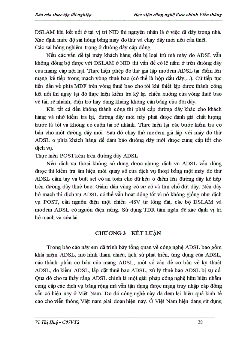 image for page Tổng quan về dịch vụ ADSL và quy trình khai thác lắp đặt thuê bao ADSL tại Trung Tâm Viễn thông Thanh Oai Công ty Điện thoại 3 Hà Nộ
