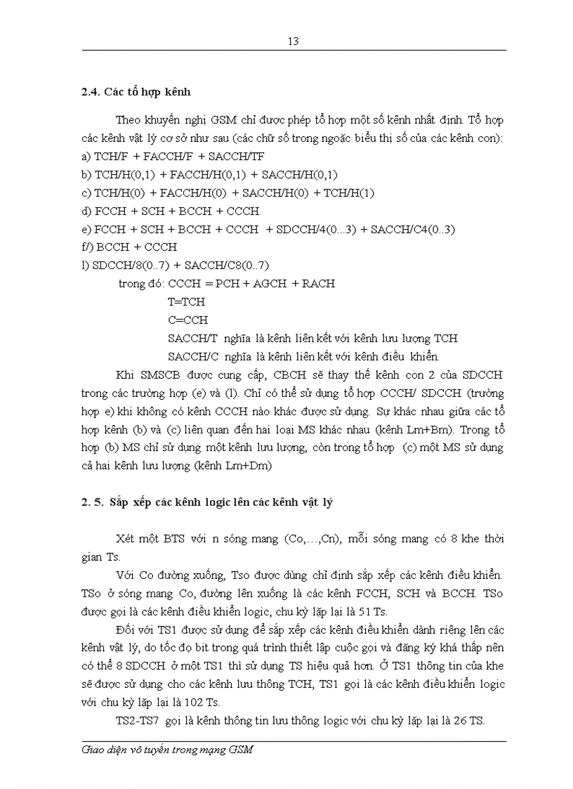 image for page Giao diện vô tuyến trong hệ thống GSM
