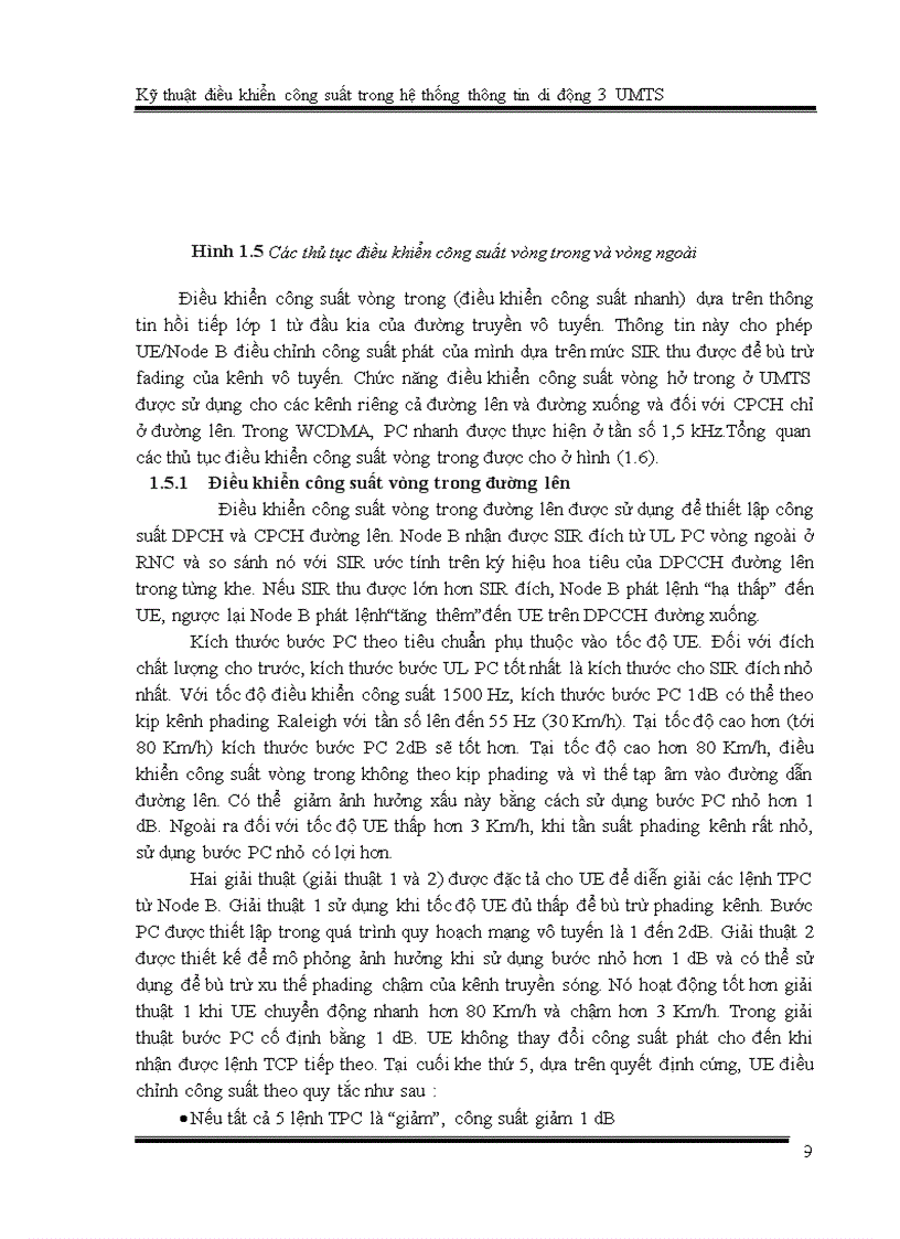 image for page Kỹ thuật điều khiển công suất trong hệ thống thông tin di động thế hệ 3 umts