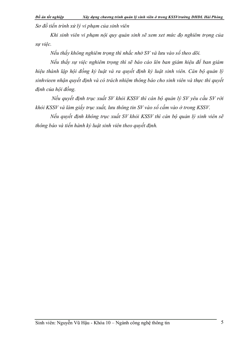 image for page Xây dựng chương trình quản lý sinh viên ở trong KSSV trường DHDL Hải Phòng