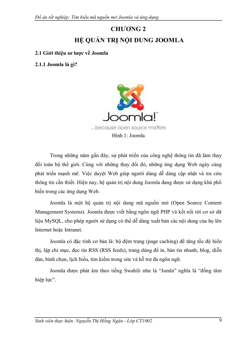 image for page Tìm hiểu mã nguồn mở Joomla và ứng dụng