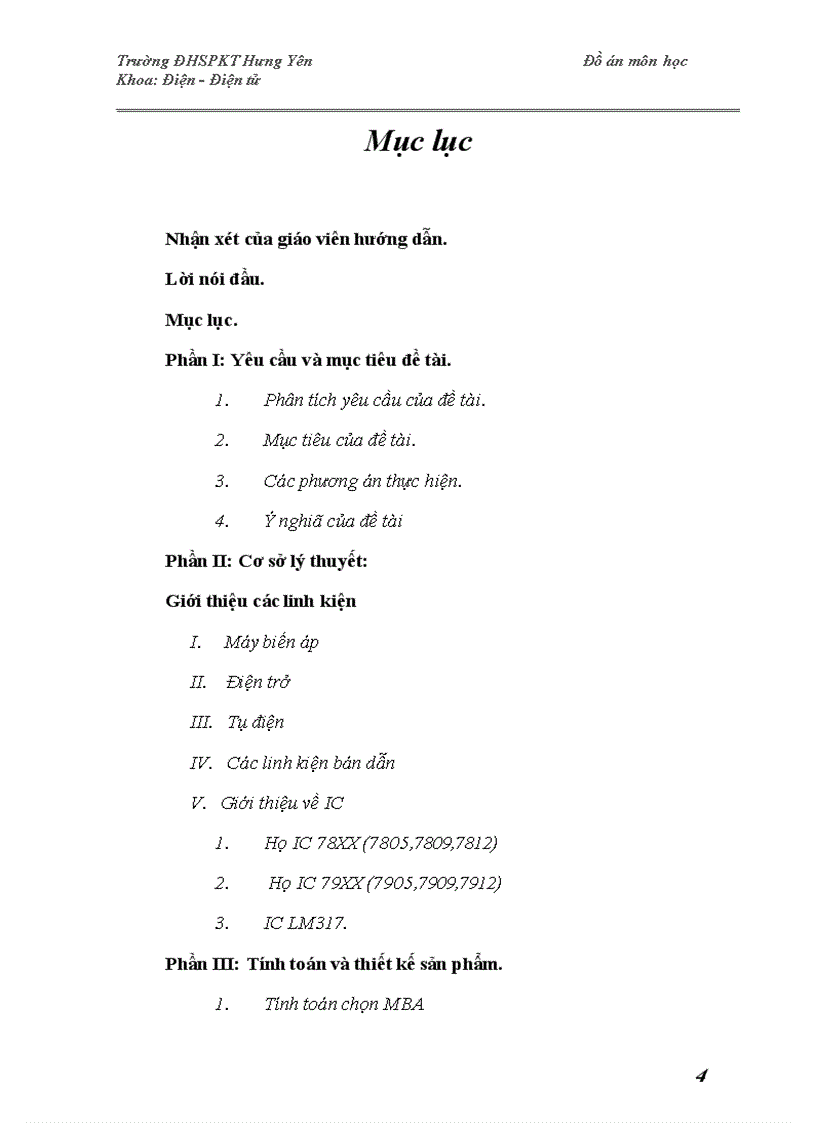 image for page ĐỒ ÁN MÔN HỌC MẠCH VÀ THIẾT BỊ ĐIỆN TỬ Thiết kế bộ nguồn đa năng