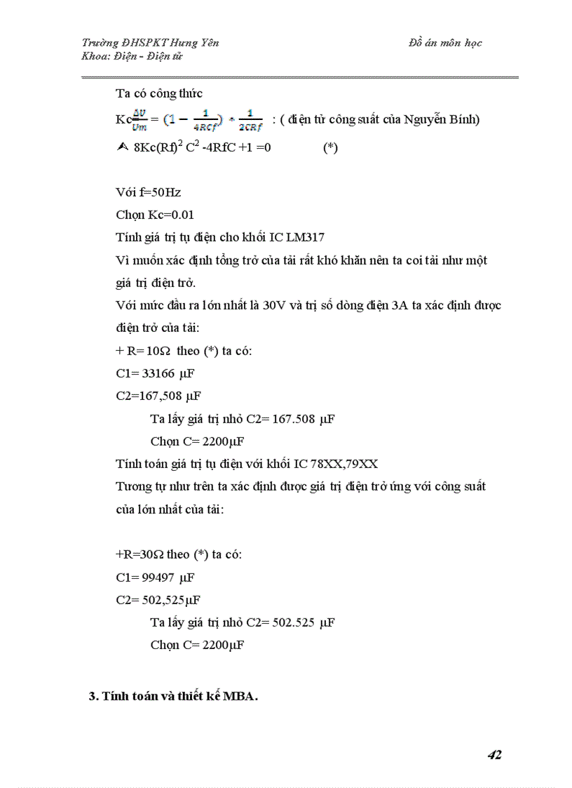 image for page ĐỒ ÁN MÔN HỌC MẠCH VÀ THIẾT BỊ ĐIỆN TỬ Thiết kế bộ nguồn đa năng