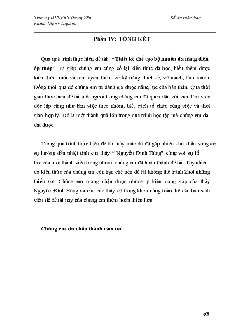 image for page ĐỒ ÁN MÔN HỌC MẠCH VÀ THIẾT BỊ ĐIỆN TỬ Thiết kế bộ nguồn đa năng