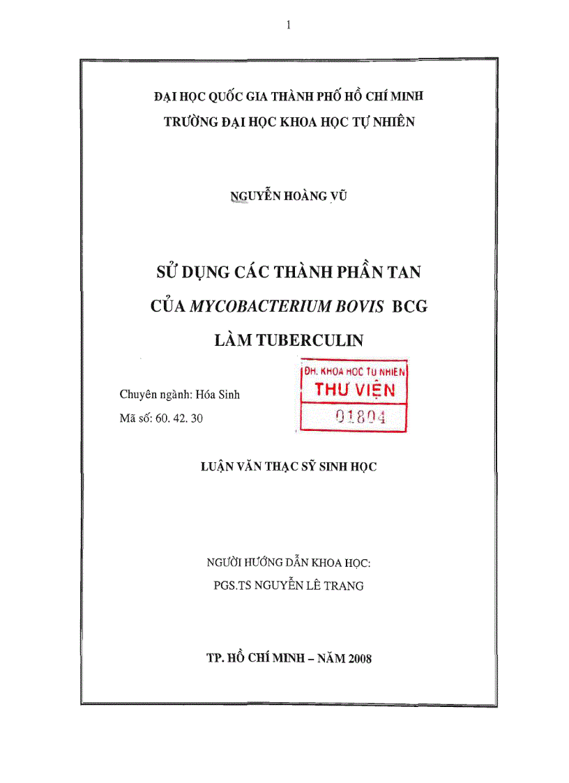 image for page Sử dụng các thành phần tan của mycobacterium bovis bcg làm tuberculin