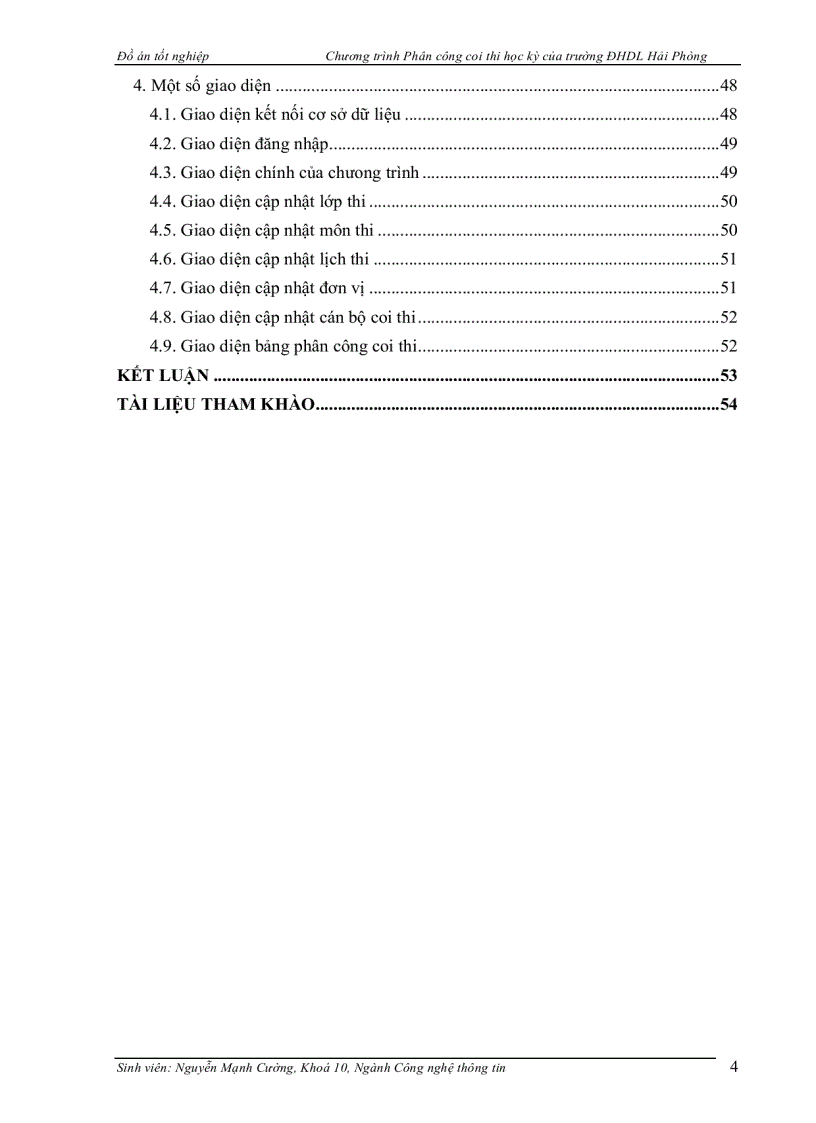 image for page Chương trình Phân công coi thi học kỳ của trường ĐHDL Hải Phòng