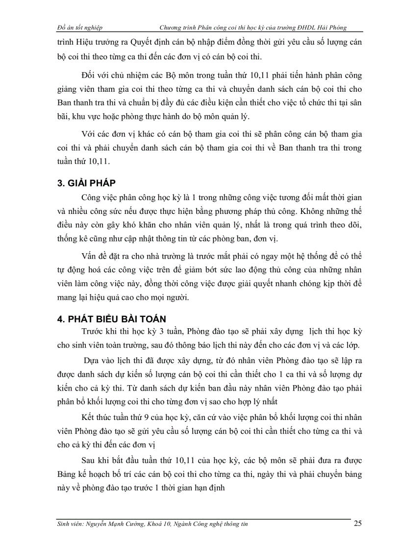 image for page Chương trình Phân công coi thi học kỳ của trường ĐHDL Hải Phòng