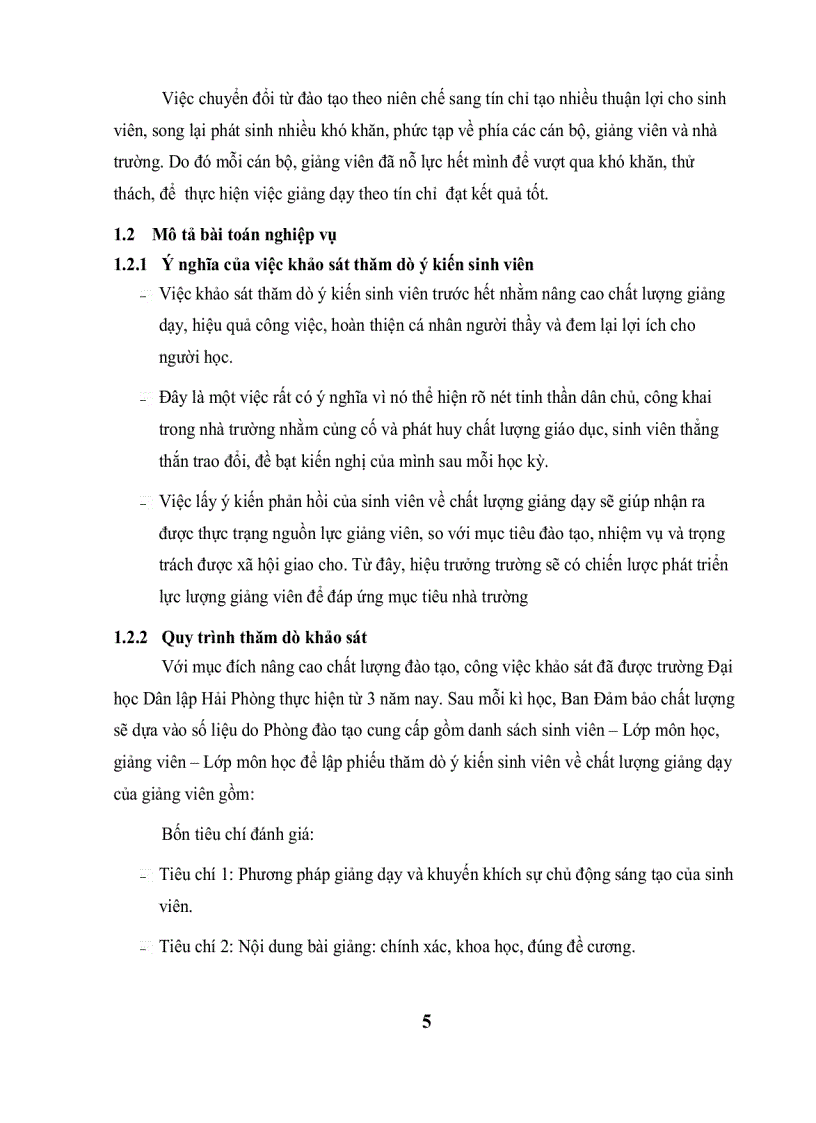 image for page Phát triển hệ thống hỗ trợ khảo sát thăm dò ý kiến sinh viên cho đào tạo tín chỉ
