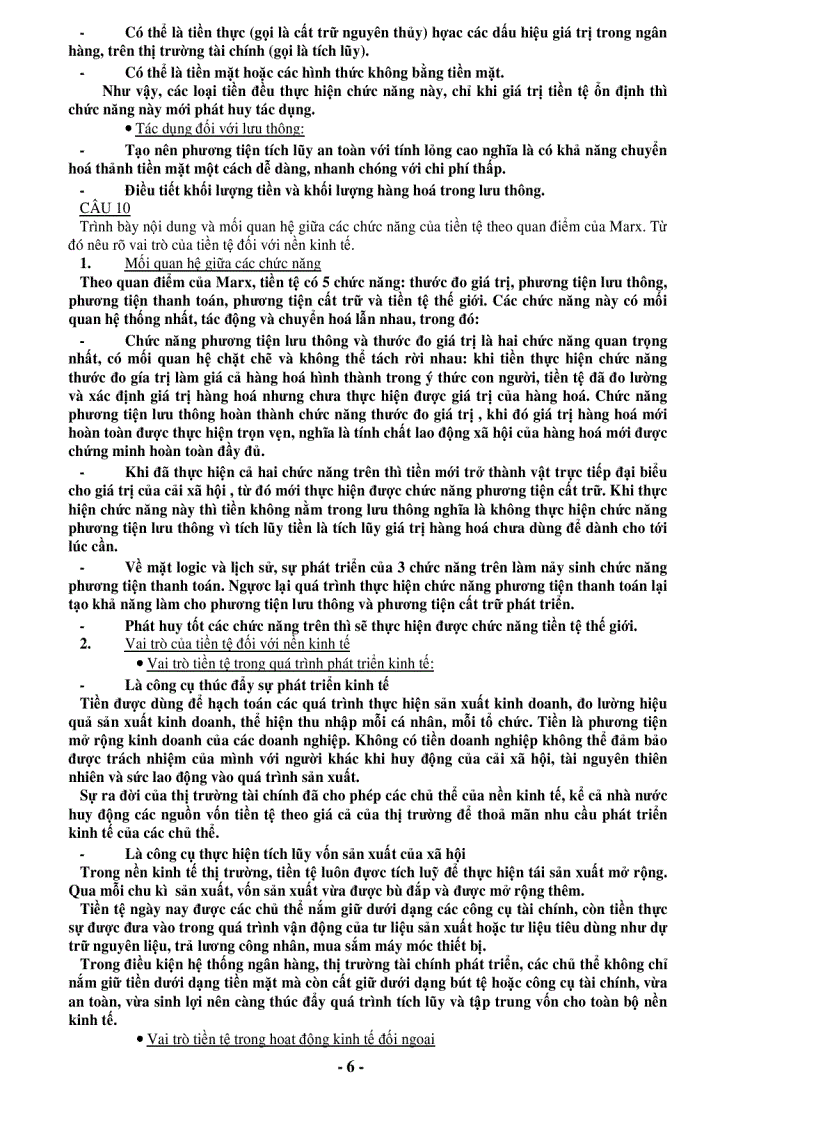 image for page Câu ho i va đa p a n ly thuyê t tiê n tê