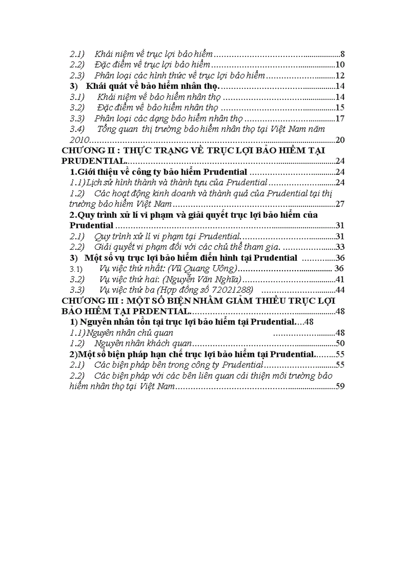 image for page Khóa luận Thực trạng và giải pháp về trục lợi bảo hiểm tại prudential