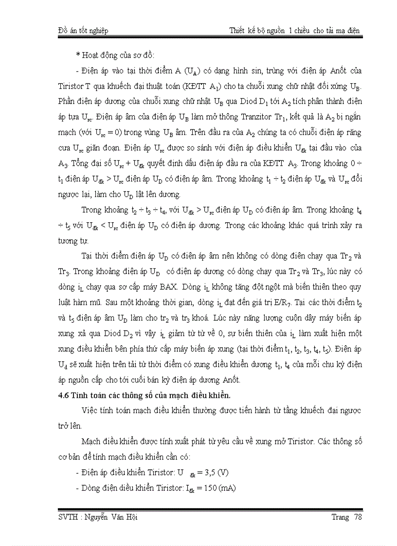 image for page Thiết kế bộ nguồn 1 chiều cho tải mạ điện