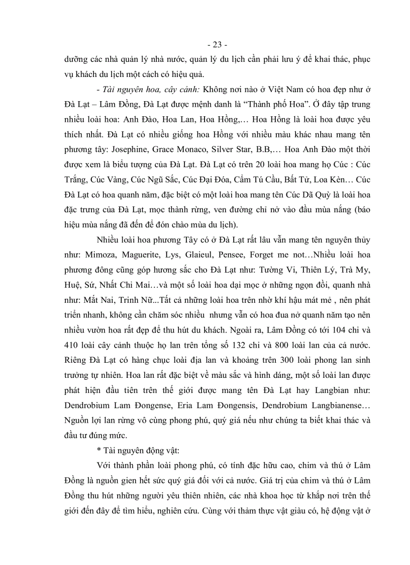 image for page Giải pháp phát triển du lịch sinh thái tỉnh Lâm Đồng đến năm 2015