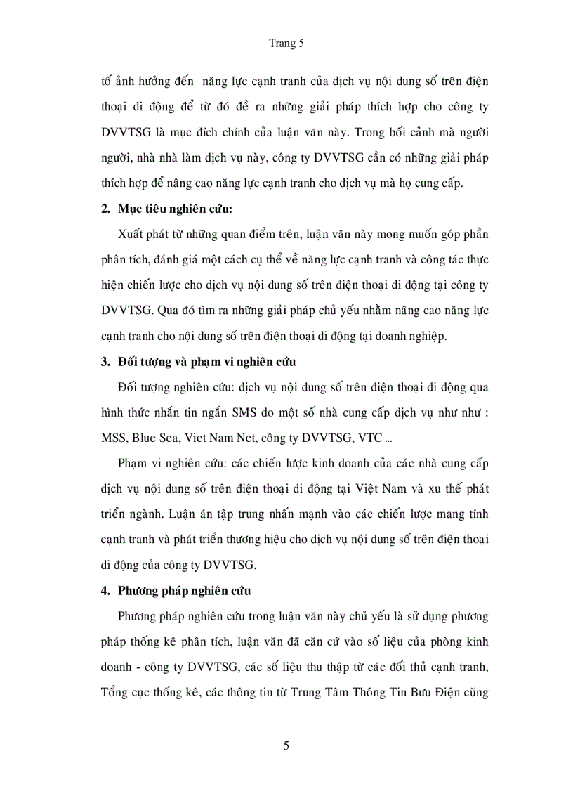 image for page Nâng cao năng lực cạnh tranh cho dịch vụ nội dung số trên điện thoại di động tại Công ty dịch vụ viễn thông Sài Gòn