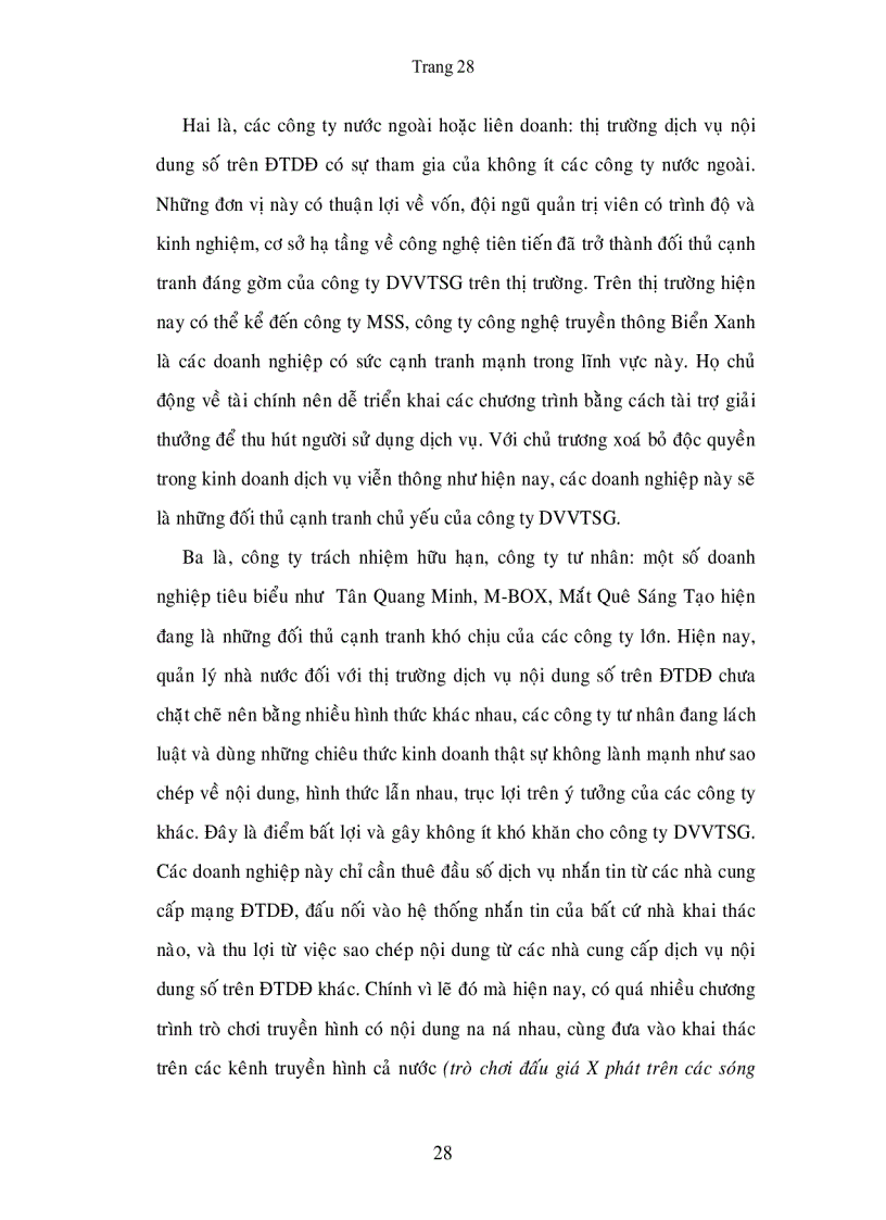 image for page Nâng cao năng lực cạnh tranh cho dịch vụ nội dung số trên điện thoại di động tại Công ty dịch vụ viễn thông Sài Gòn