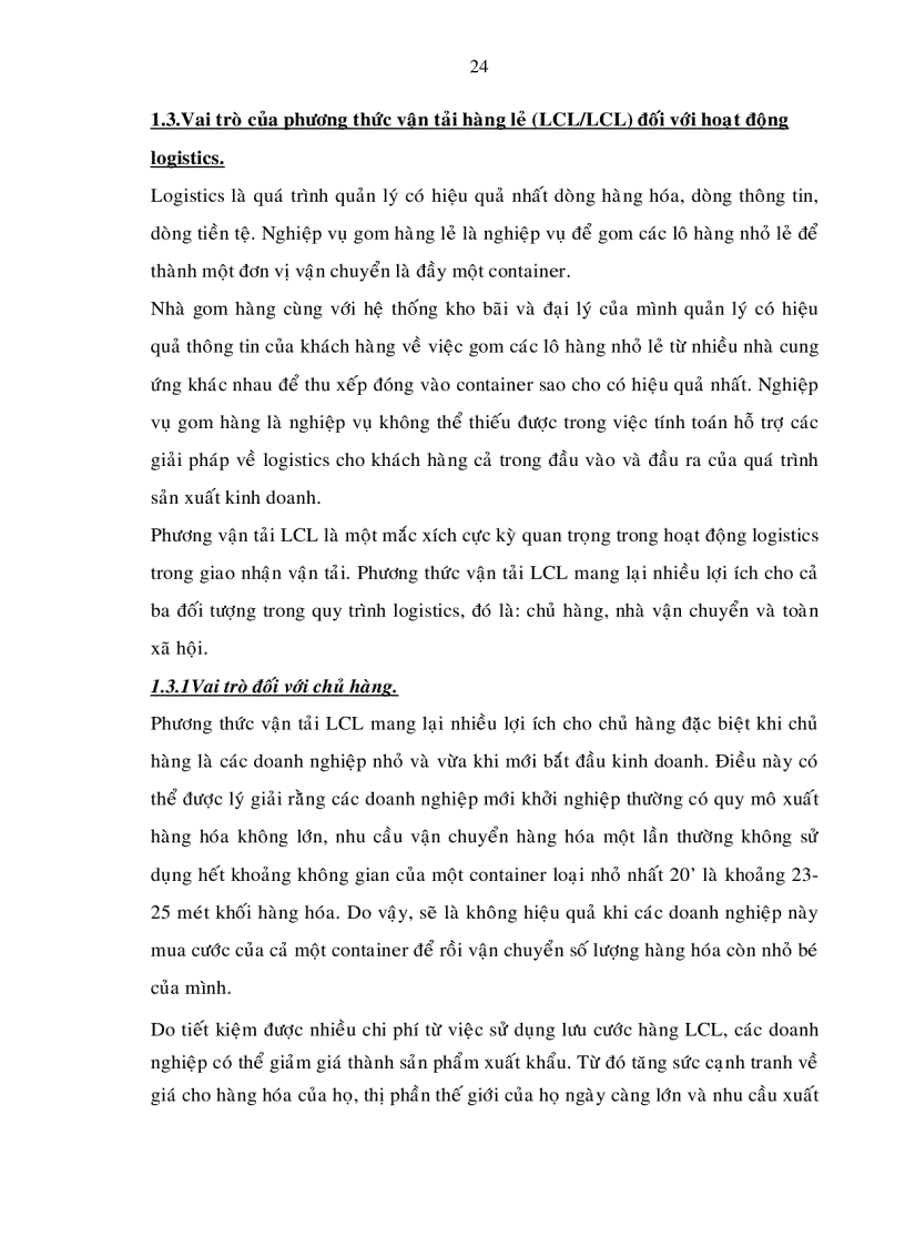 image for page Một số giải pháp và kiến nghị nhằm đẩy mạnh hoạt động sản xuất hàng lẻ LCD bằng Container tại công ty Sotrans đáp ứng yêu cầu cung ứng dịch vụ Logistics trong giai đoạn hiện nay