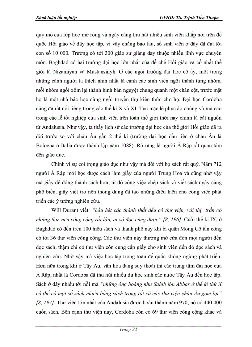 image for page Những thành tựu văn hoá tinh thần của Ả Rập thời kì Văn minh Hồi giáo thế kỉ VII XV