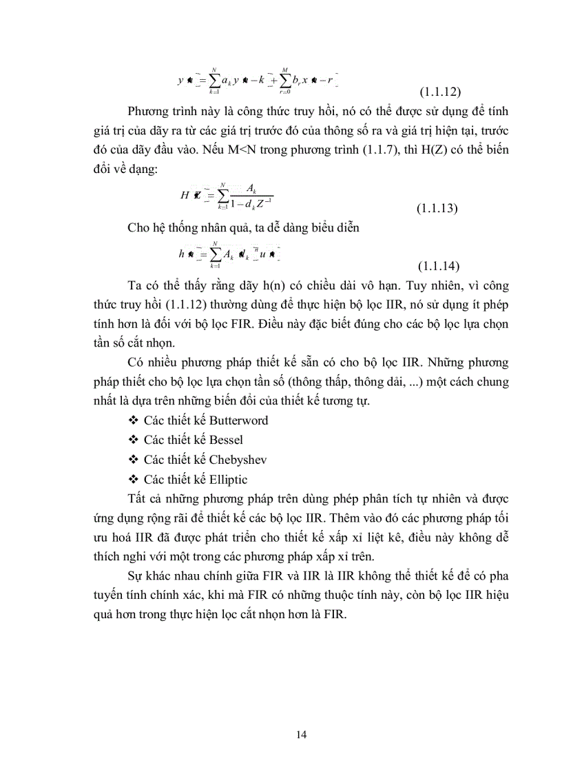 image for page Thiết kế bộ lọc số IIR