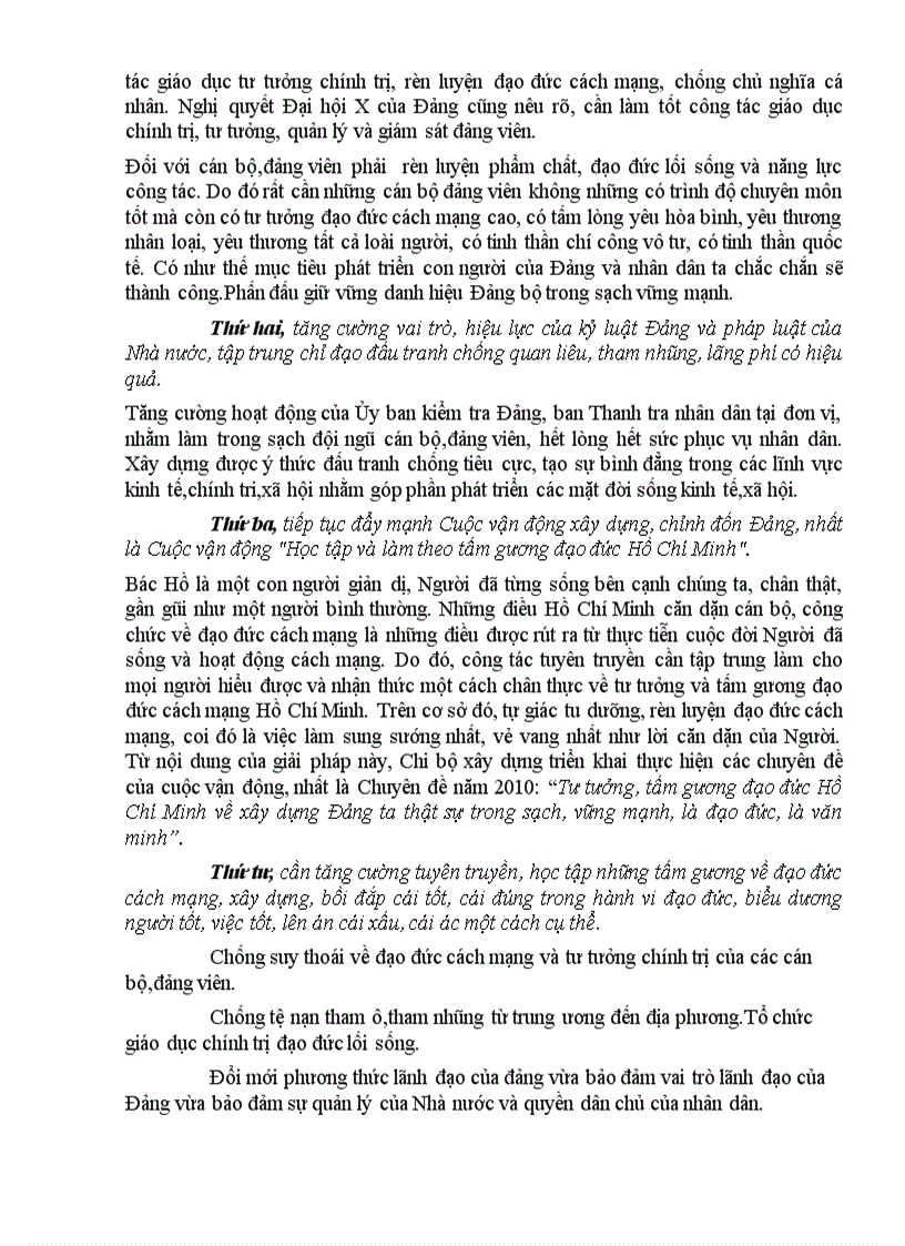 image for page Tư tưởng Hồ Chí Minh về đạo đức cách mạng và vận dụng vào xây dựng đạo đức cách mạng cho đội ngũ cán bộ Đảng viên ở thị trấn Buôn Trấp huyện Krông Ana tỉnh ĐăkLăk trong giai đoạn 2010