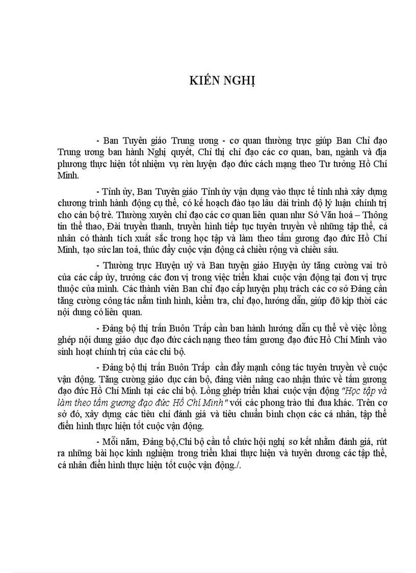 image for page Tư tưởng Hồ Chí Minh về đạo đức cách mạng và vận dụng vào xây dựng đạo đức cách mạng cho đội ngũ cán bộ Đảng viên ở thị trấn Buôn Trấp huyện Krông Ana tỉnh ĐăkLăk trong giai đoạn 2010