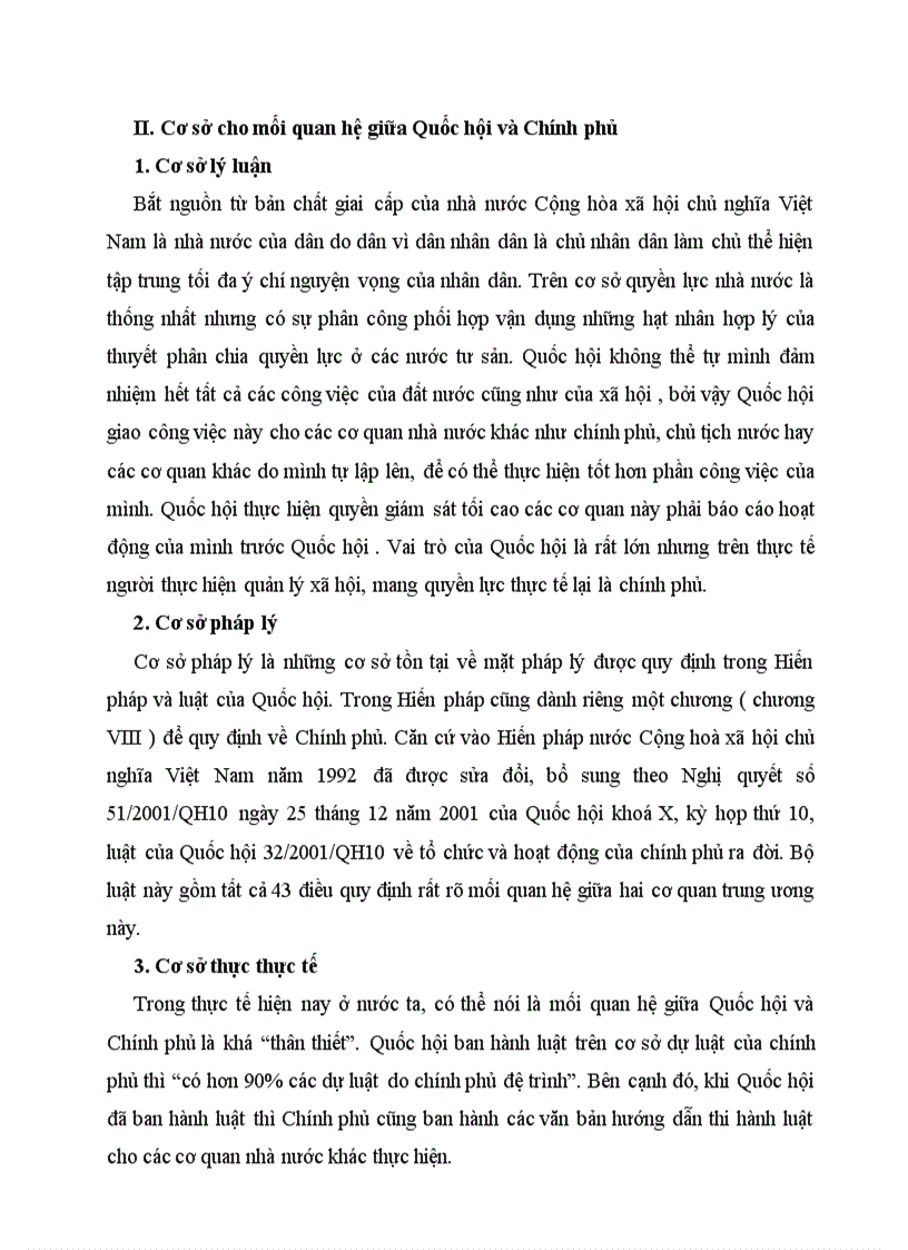 image for page Bài tập hiến pháp Mối quan hệ giữa Quốc hội và Chính phủ theo pháp luật hiện hành