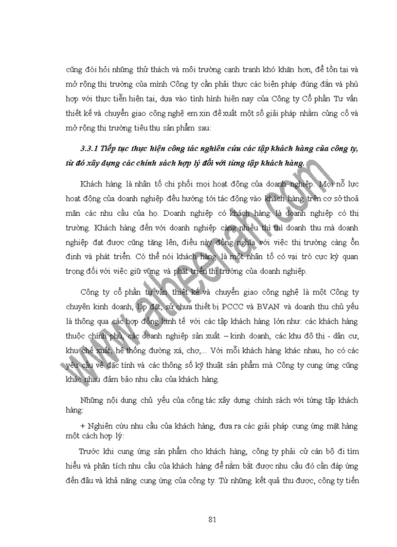 image for page Một số biện pháp nhằm củng cố và mở rộng thị trường tiêu thụ sản phẩm của Công ty Cổ Phần tư vấn thiết kế và chuyển giao công nghệ