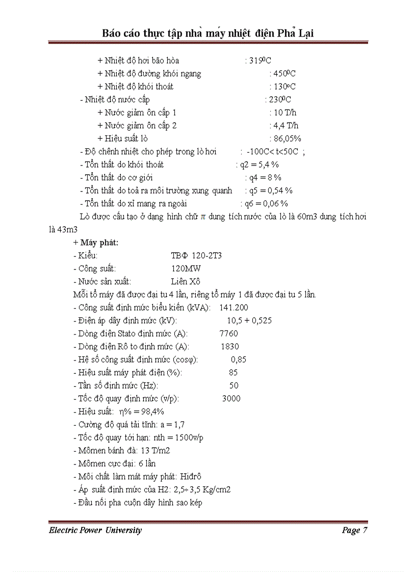 image for page Báo cáo thực tập nhà máy nhiệt điện Phả Lại tháng 12 201
