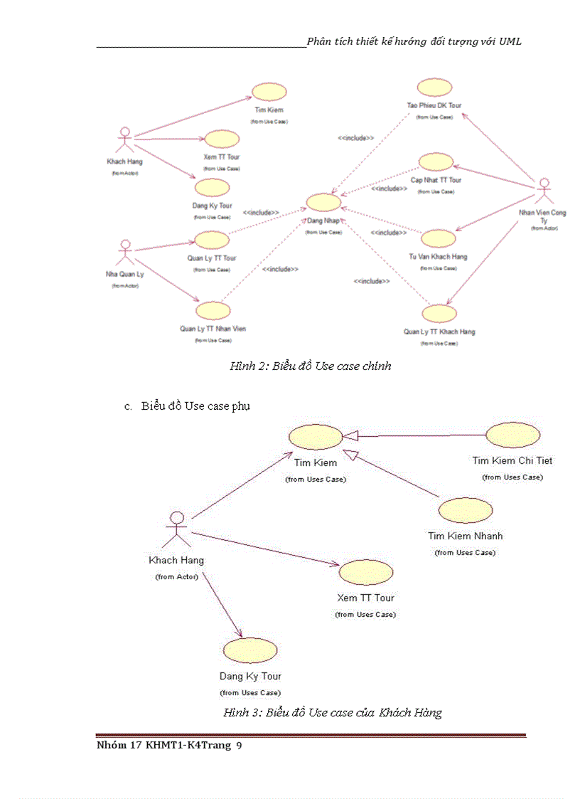 image for page Phân tích thiết kế hướng đối tượng với UML Quản lý Tour du lịch