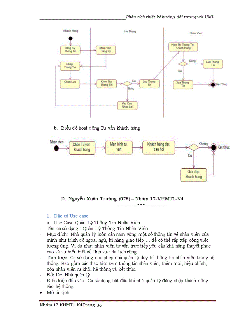 image for page Phân tích thiết kế hướng đối tượng với UML Quản lý Tour du lịch