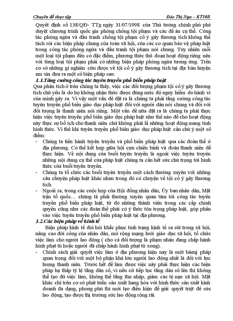 image for page Tội cố ý gây thương tích cho người khác và thực tiễn xét xử tội tội phạm này