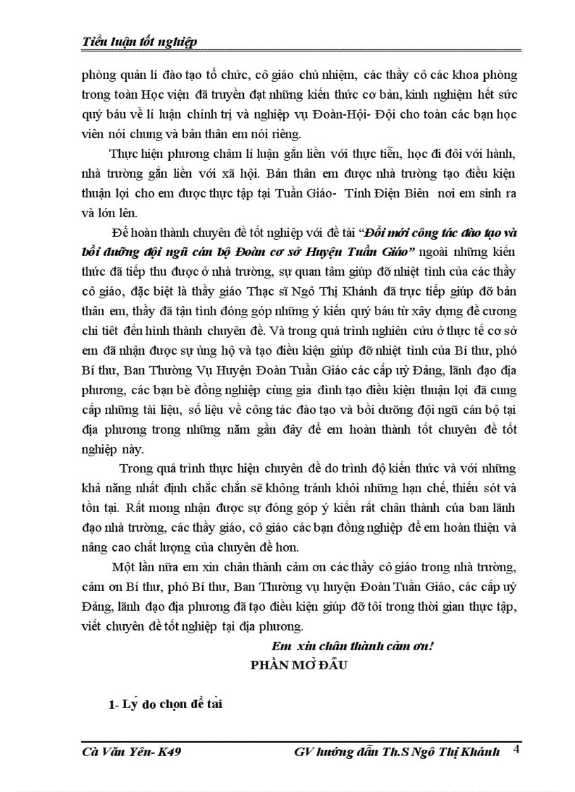 image for page Đổi mới công tác đào tạo và bồi dưỡng đội ngũ cán bộ Đoàn cơ sở Huyện Tuần Giáo
