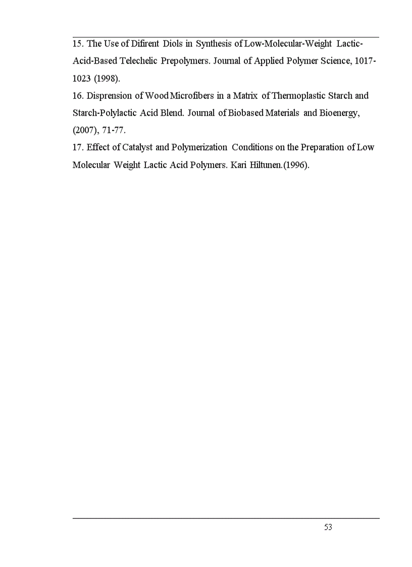 image for page Nghiên cứu Vật liệu polyme phân huỷ sinh học trên cơ sở blend giữa polylactic axit dạng nguyên chất và dạng biết tính với tinh bột sắn