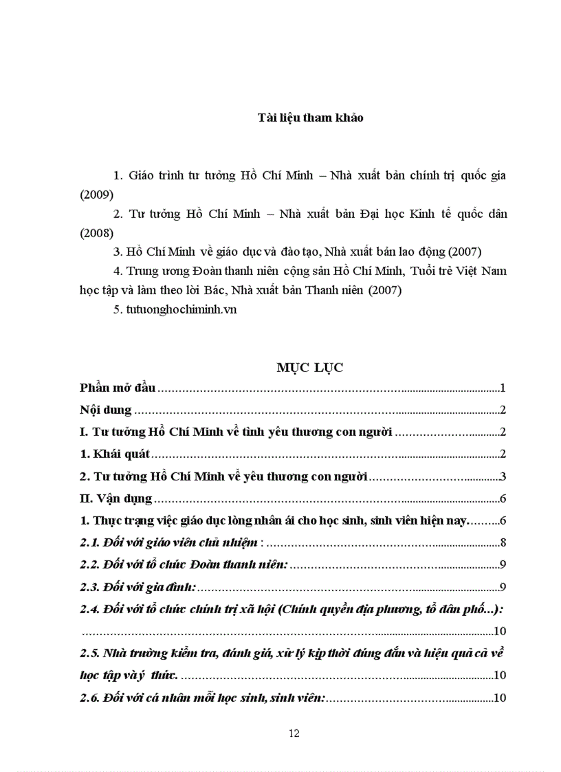 image for page Tư tưởng Hồ Chí Minh về tình yêu thương con người và vận dụng vào việc giáo dục lòng nhân ái cho học sinh sinh viên hiện nay